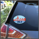 Chicago Marathon 26.2 Skyline Decal