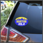 Boston Marathon 26.2 Skyline Decal