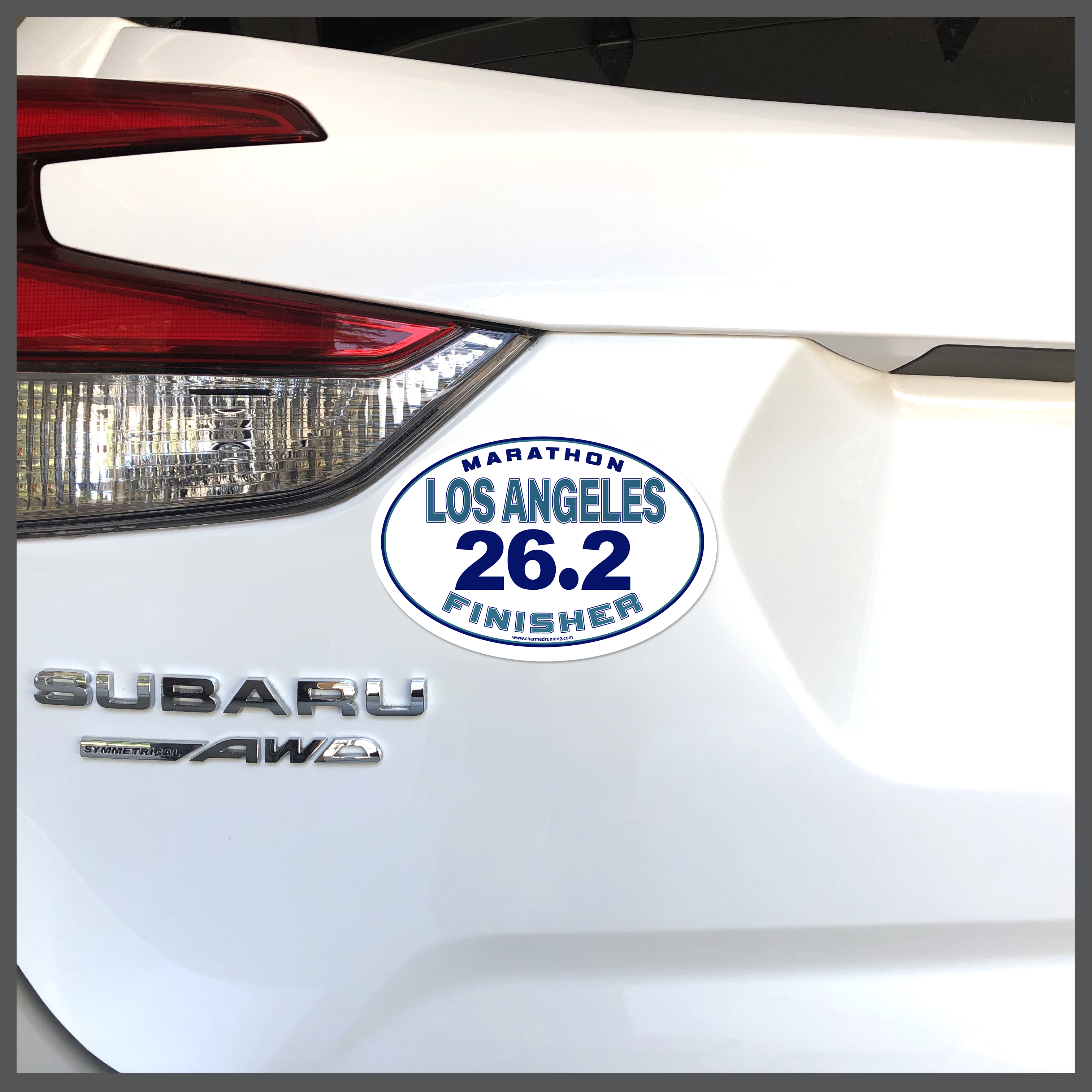 Los Angeles Marathon 26.2 Finisher Car Magnet