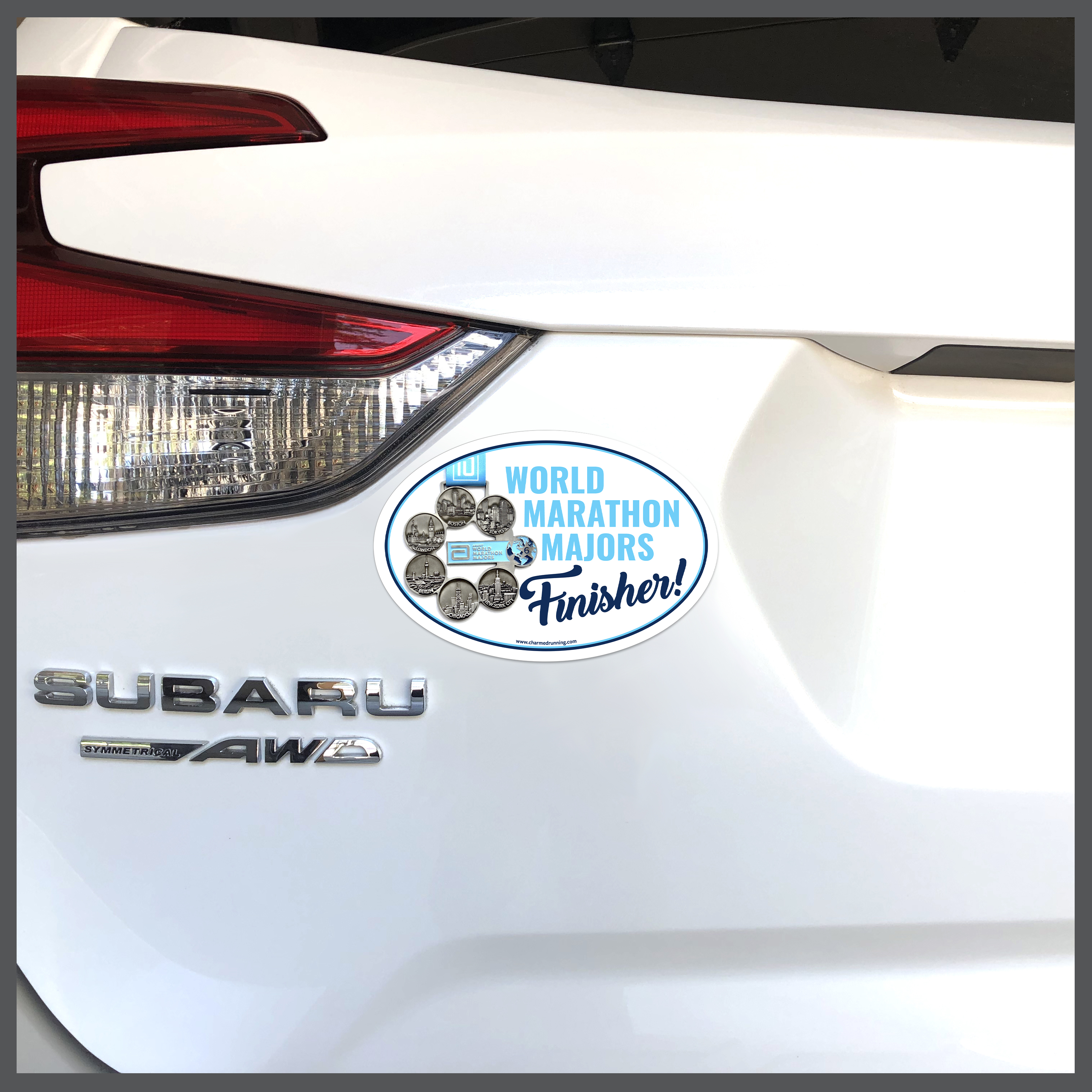 World Marathon Majors Finisher Car Magnet