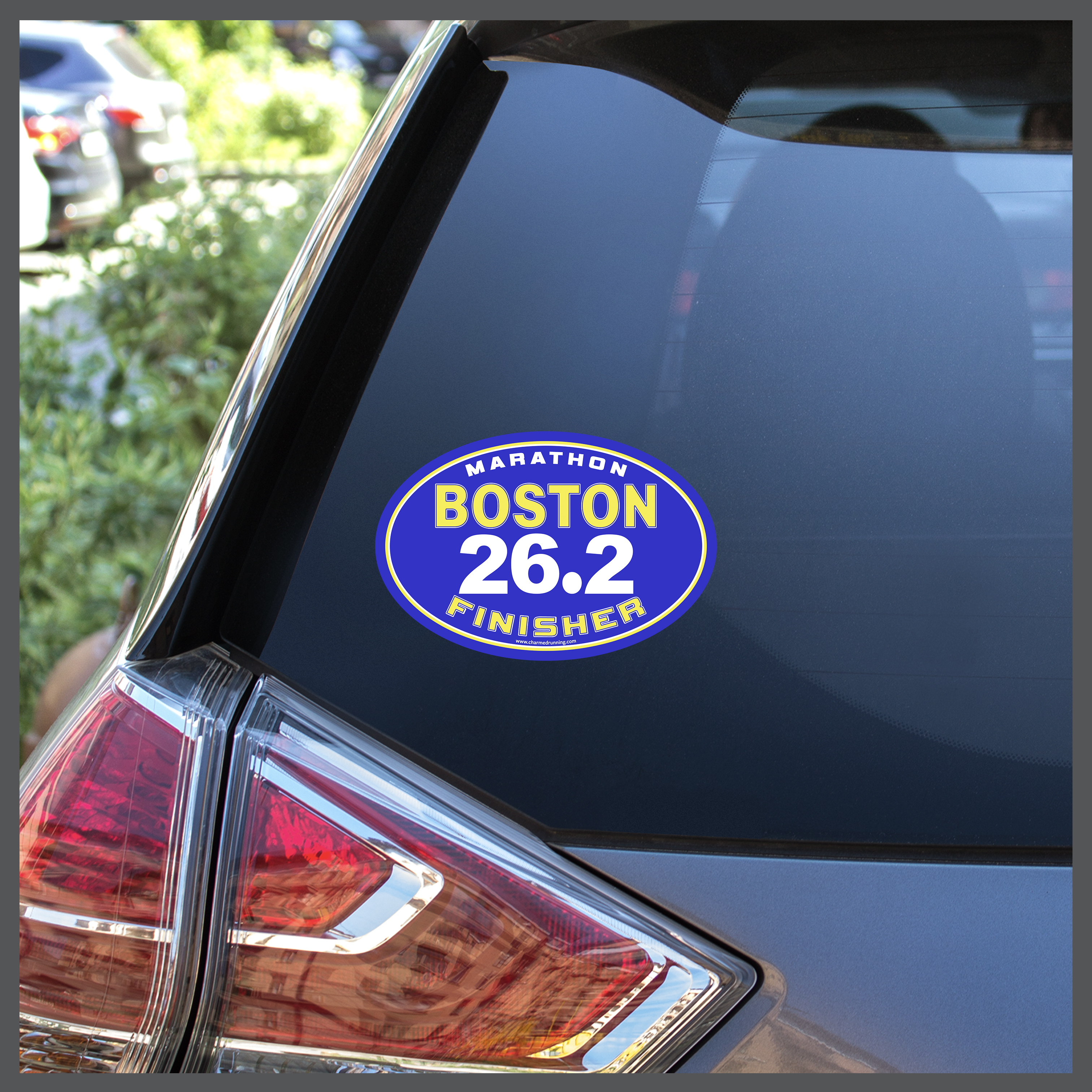 Boston 617 Strong Die-Cut Car Magnet