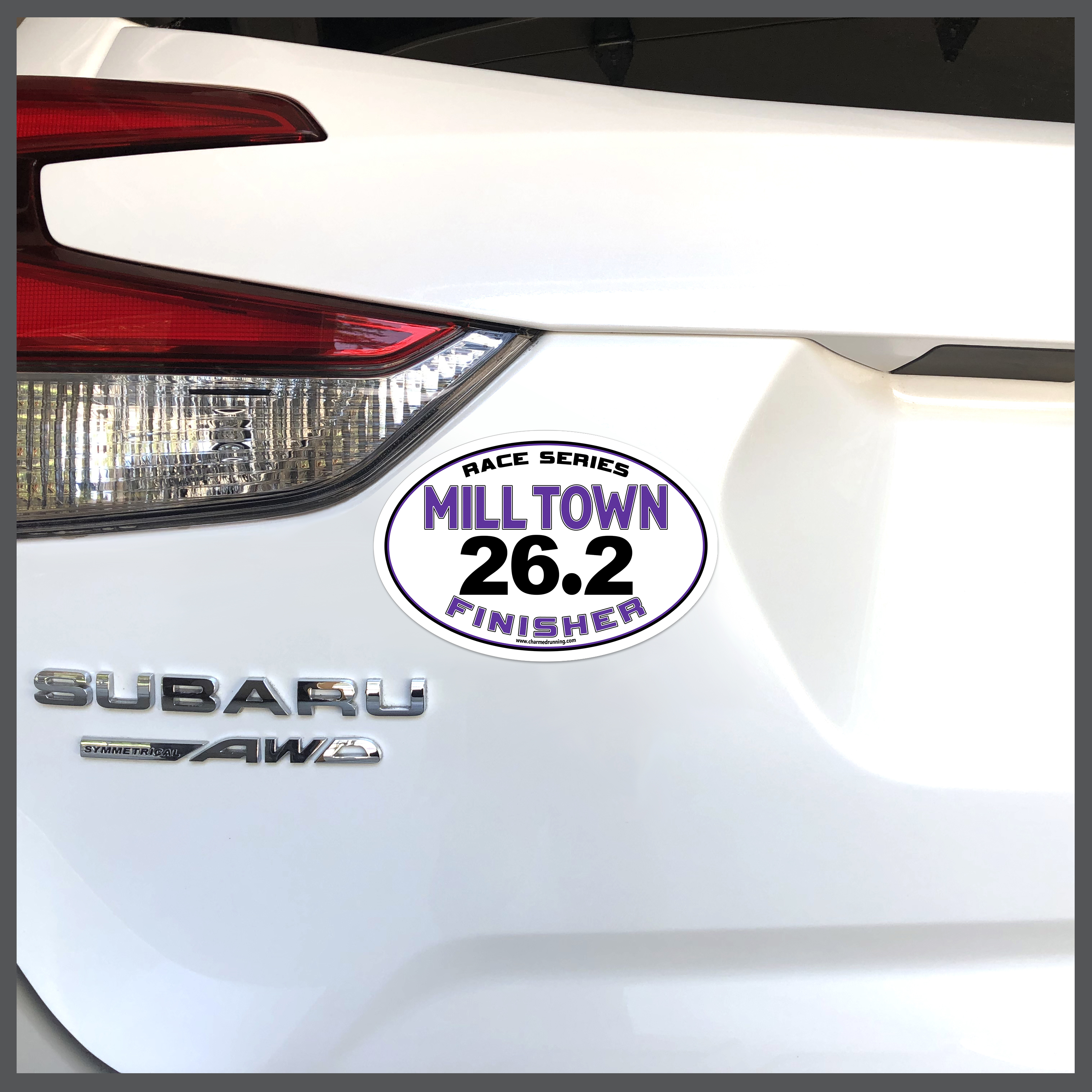 Mill Town Marathon FInisher Decal or Car Magnet